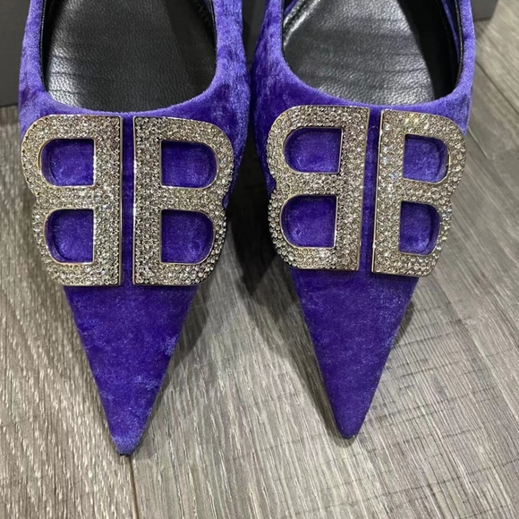 Balenciaga
BB Crystal slingback flats - Picture 4 of 10